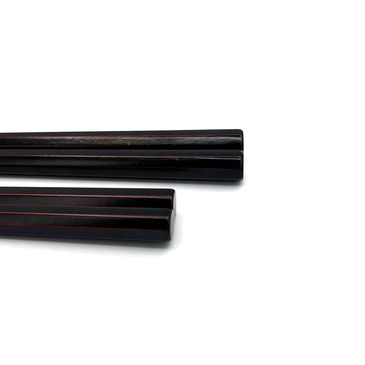 Edo-Karaki Octagonal Shunkei Lacquered Chopsticks - Ironwood