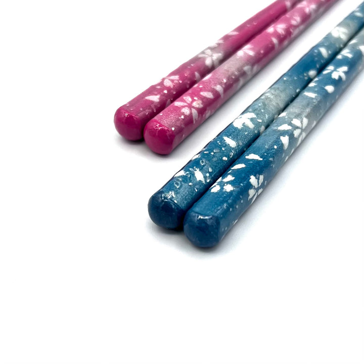 Wakasa Lacquerware Dishwasher-Safe Chopsticks - Blooming Day Design (Engravable)
