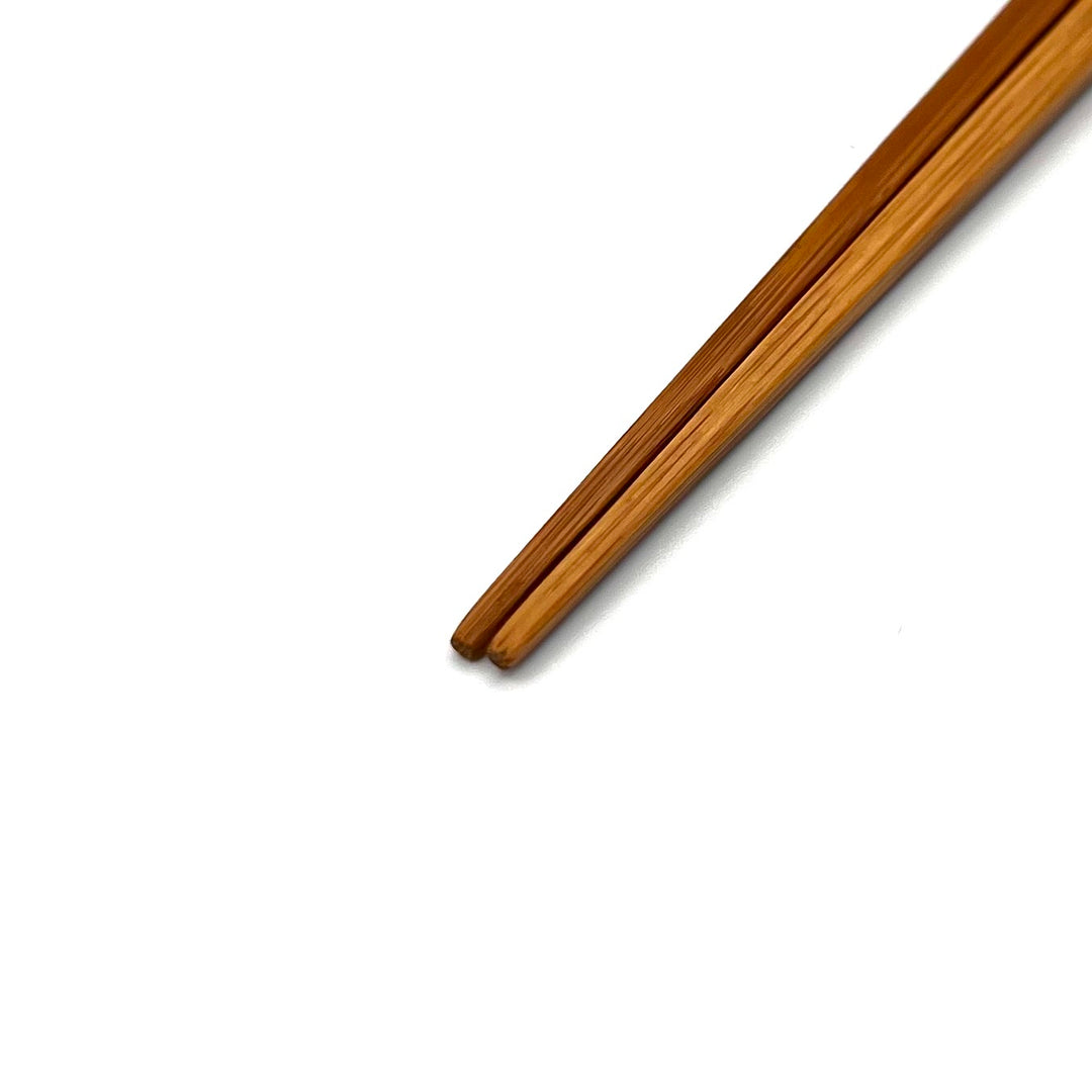 Satsuma Bamboo – Smoked Bamboo Chopsticks with Woven Rattan Grip