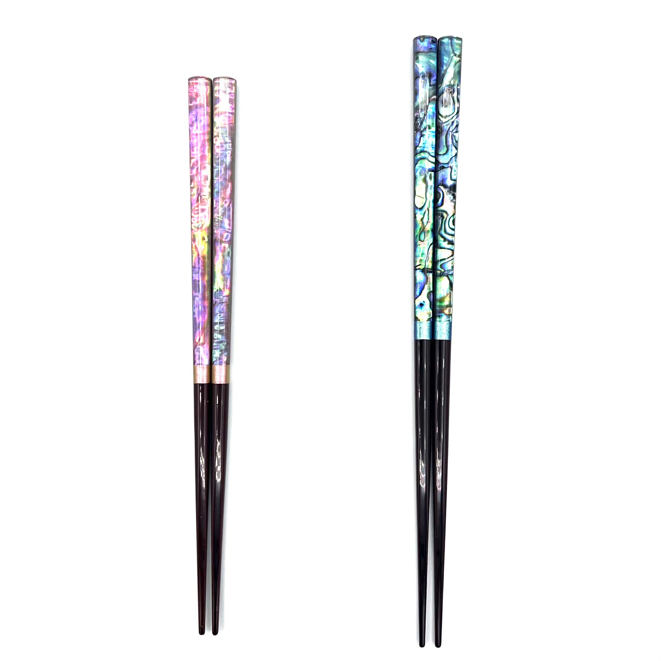 Wakasa Lacquerware Chopsticks - Elegant Shell Inlay (Engravable ...