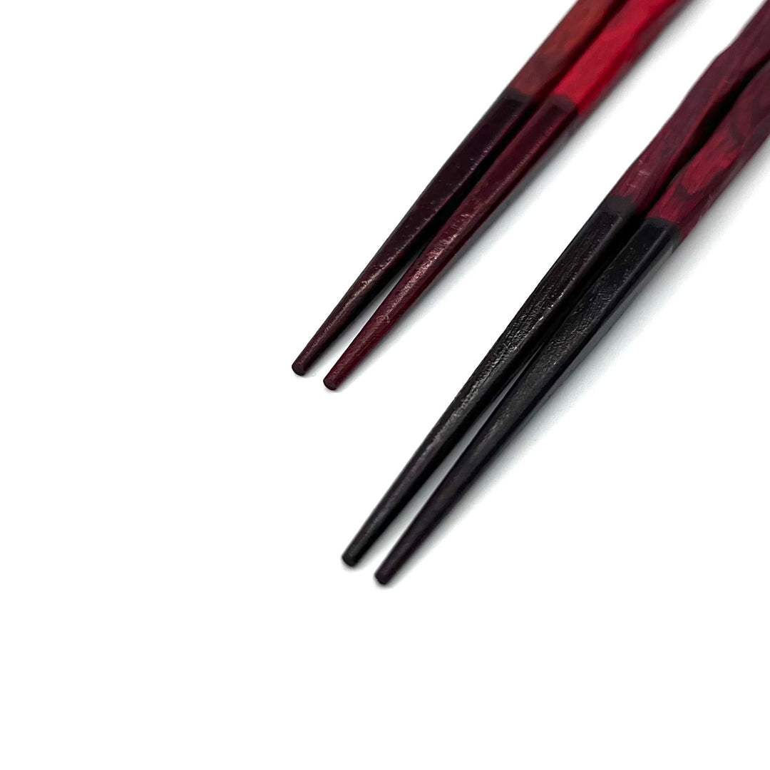 Wakasa-Nuri Carved Natural Wood Chopsticks