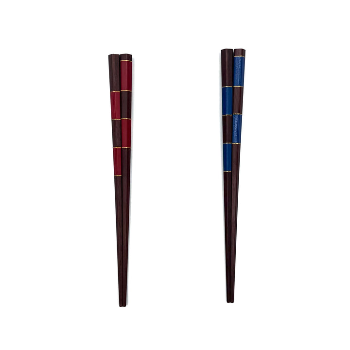 Wakasa Lacquerware Chopsticks - Checkered Pattern Design