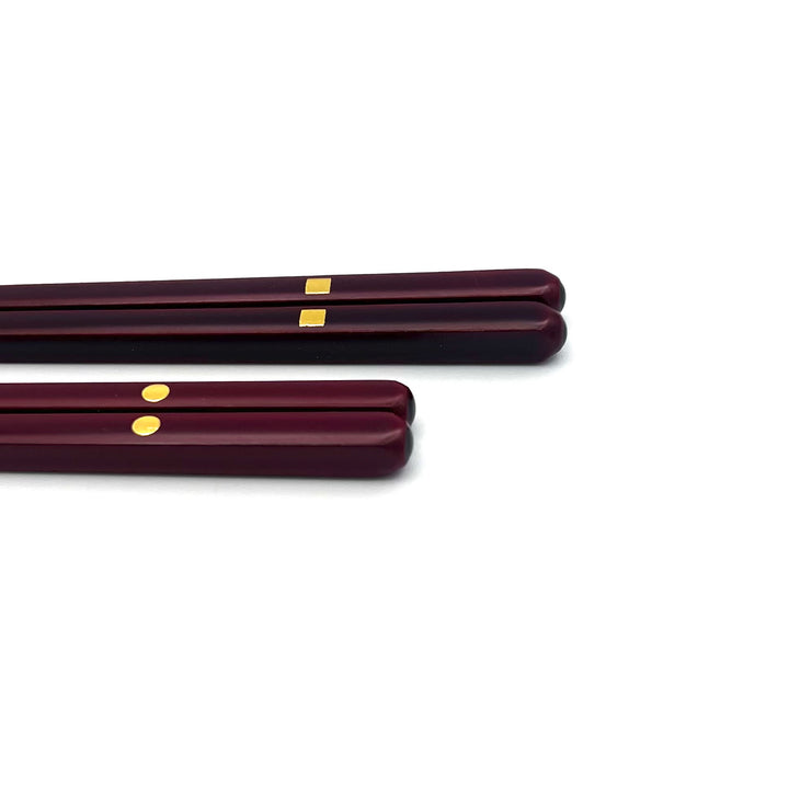 Wakasa Lacquerware Chopsticks - Celebration Mirror Design (Engravable)
