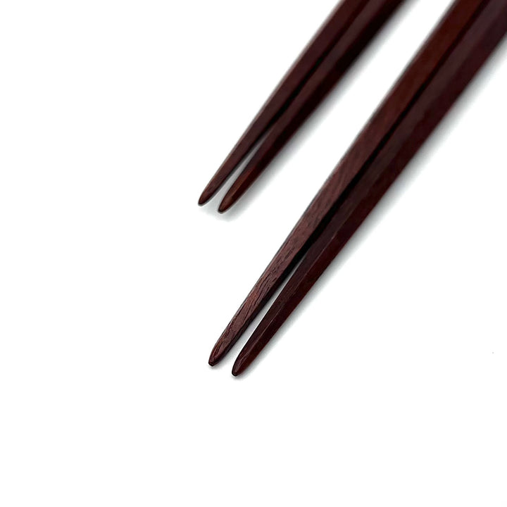 Daikokuya Pentagonal Ironwood Chopsticks with Slim Tips for Durability - Handcrafted in Tokyo