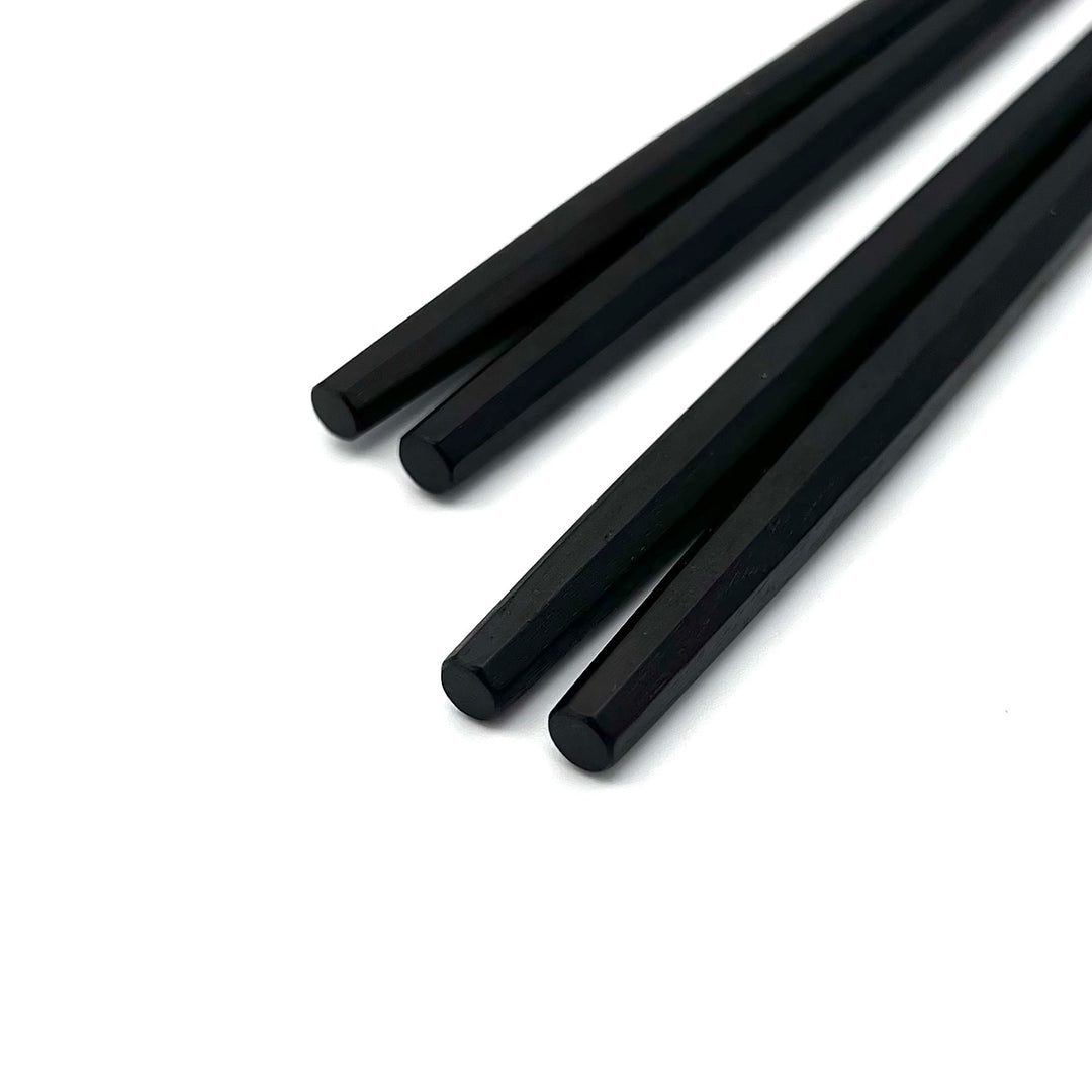 Edo-Karaki Octagonal Rikyu Chopsticks - Macassar Ebony