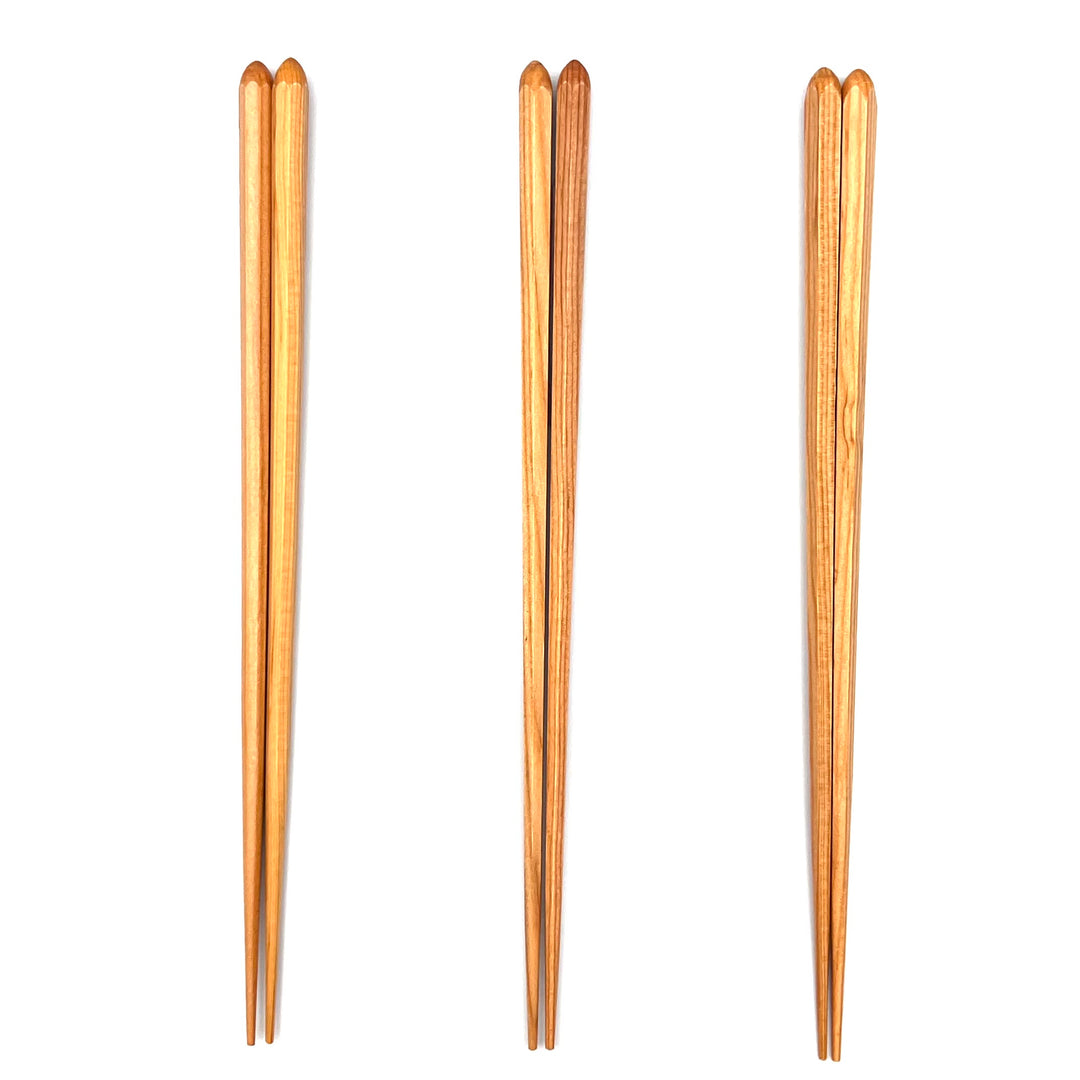 Dishwasher-Safe Pine Wood Pentagonal Chopsticks