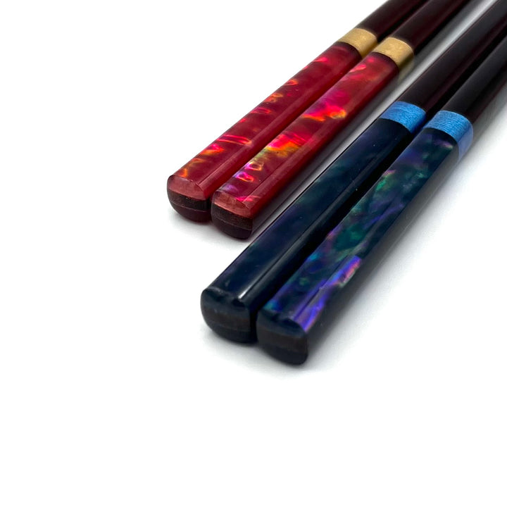 Wakasa-Nuri Dishwasher-Safe Chopsticks with Deep Sea Shell Design(Engravable)