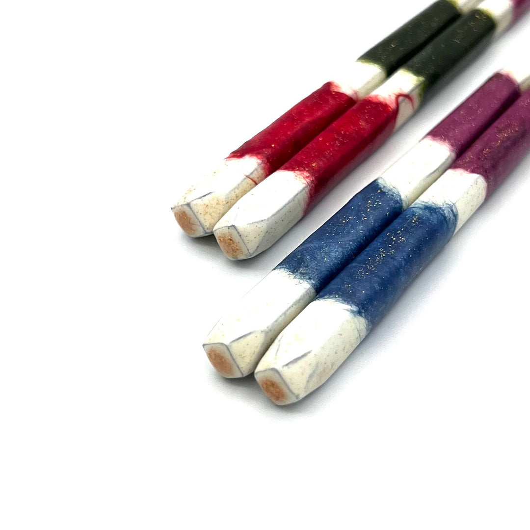 Wakasa-Nuri Modern Colorful Washi Pair Chopsticks