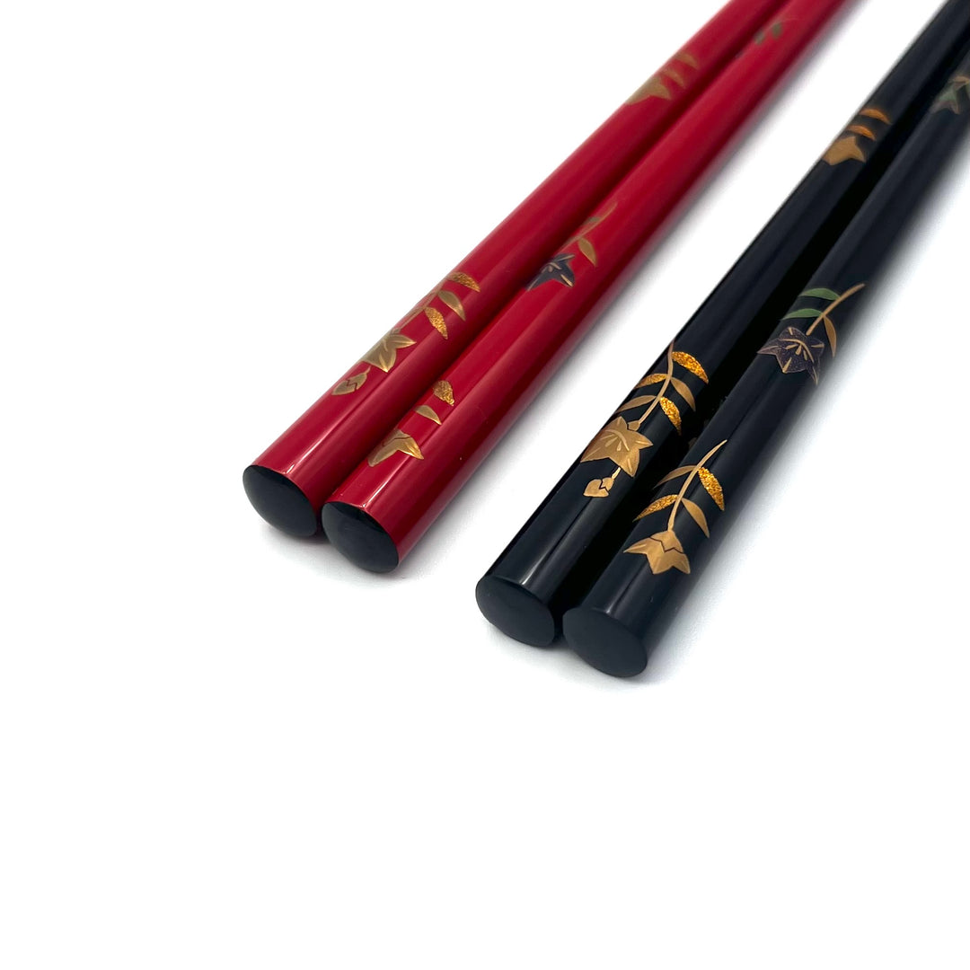 Wajima Lacquerware Chopsticks - Maki-e Bellflower