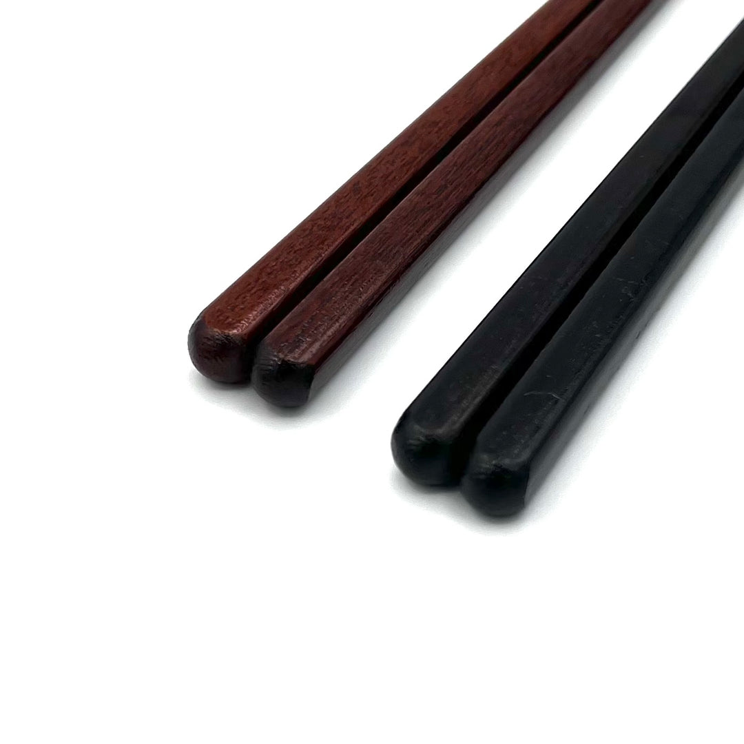 Wakasa Lacquerware Urushi Maru-Maras Tipped Square Chopsticks(Engravable)