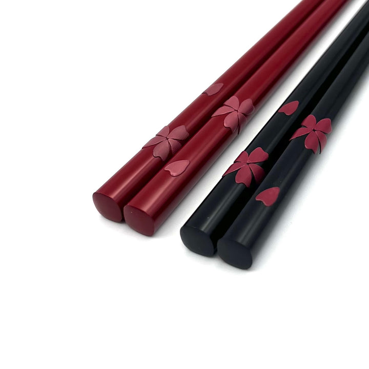 Ryukyu Lacquerware Square Sakura Chopsticks(Engravable)
