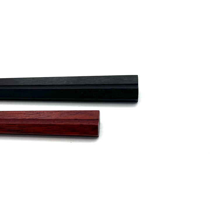 Edo-Karaki Pentagonal Pair Chopsticks - Macassar Ebony and Satine