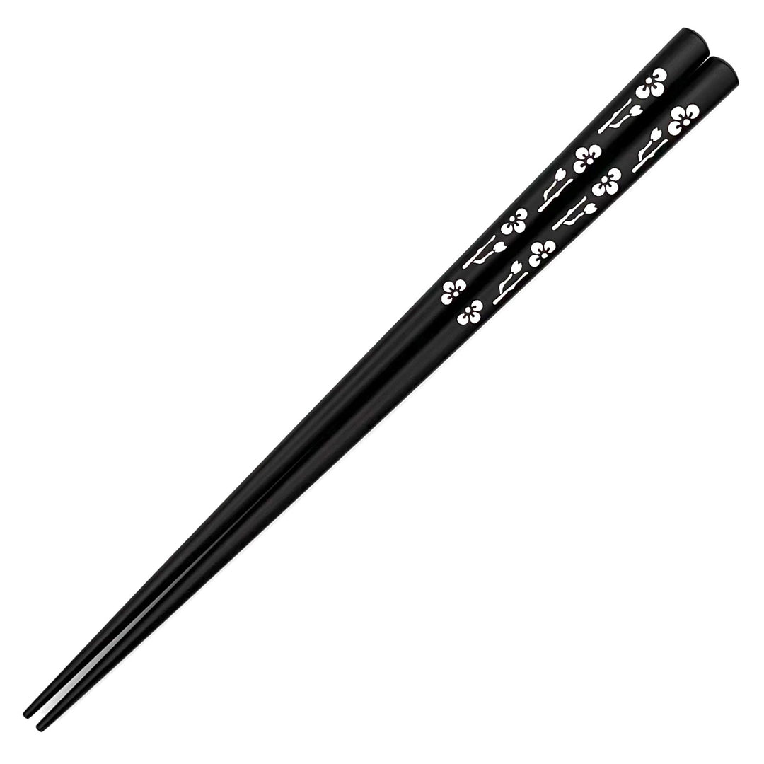 Shell Inlay Chopsticks - A variety of Graceful Komachi on Ebony Base (Engravable)