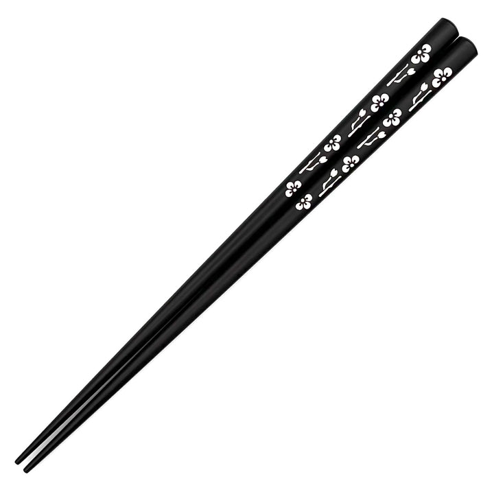 Shell Inlay Chopsticks - A variety of Graceful Komachi on Ebony Base (Engravable)