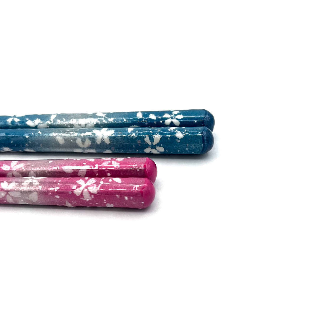 Wakasa Lacquerware Dishwasher-Safe Chopsticks - Blooming Day Design (Engravable)