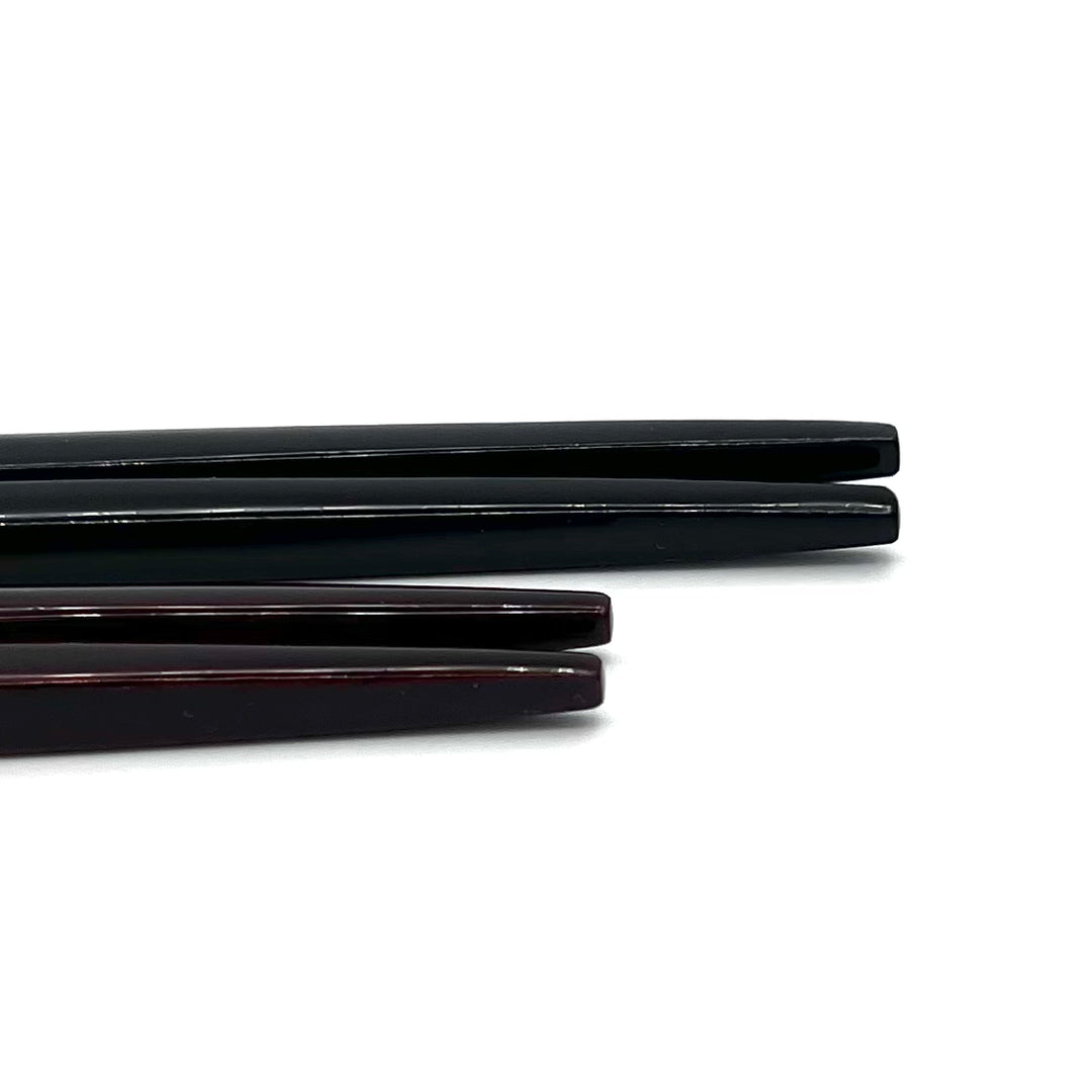 Echizen Lacquerware Chopsticks - Rikyū-Style, Black Finish