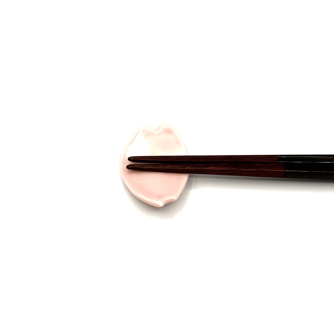 Chopstick Rests - pink cherry blossom petal-shaped