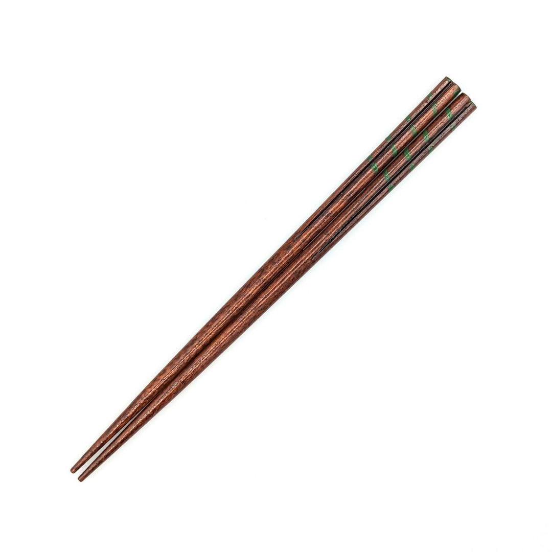 Kiso Lacquerware Chopsticks - Heart Shaped Pattern (Engravable)