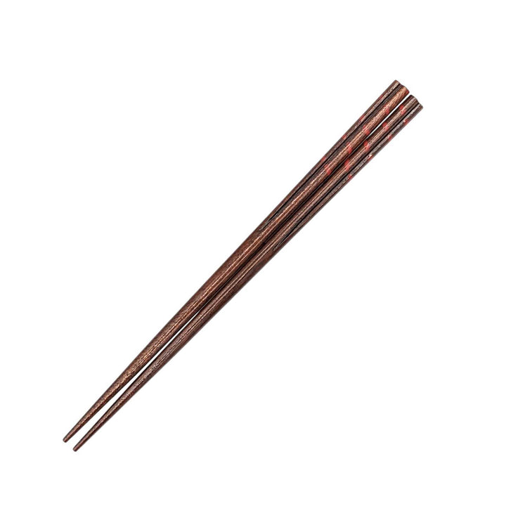 Kiso Lacquerware Chopsticks - Heart Shaped Pattern (Engravable)