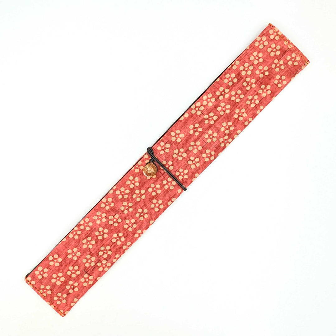 Portable Traditional Fabric Design Chopstick Bag (Up to 25 cm)