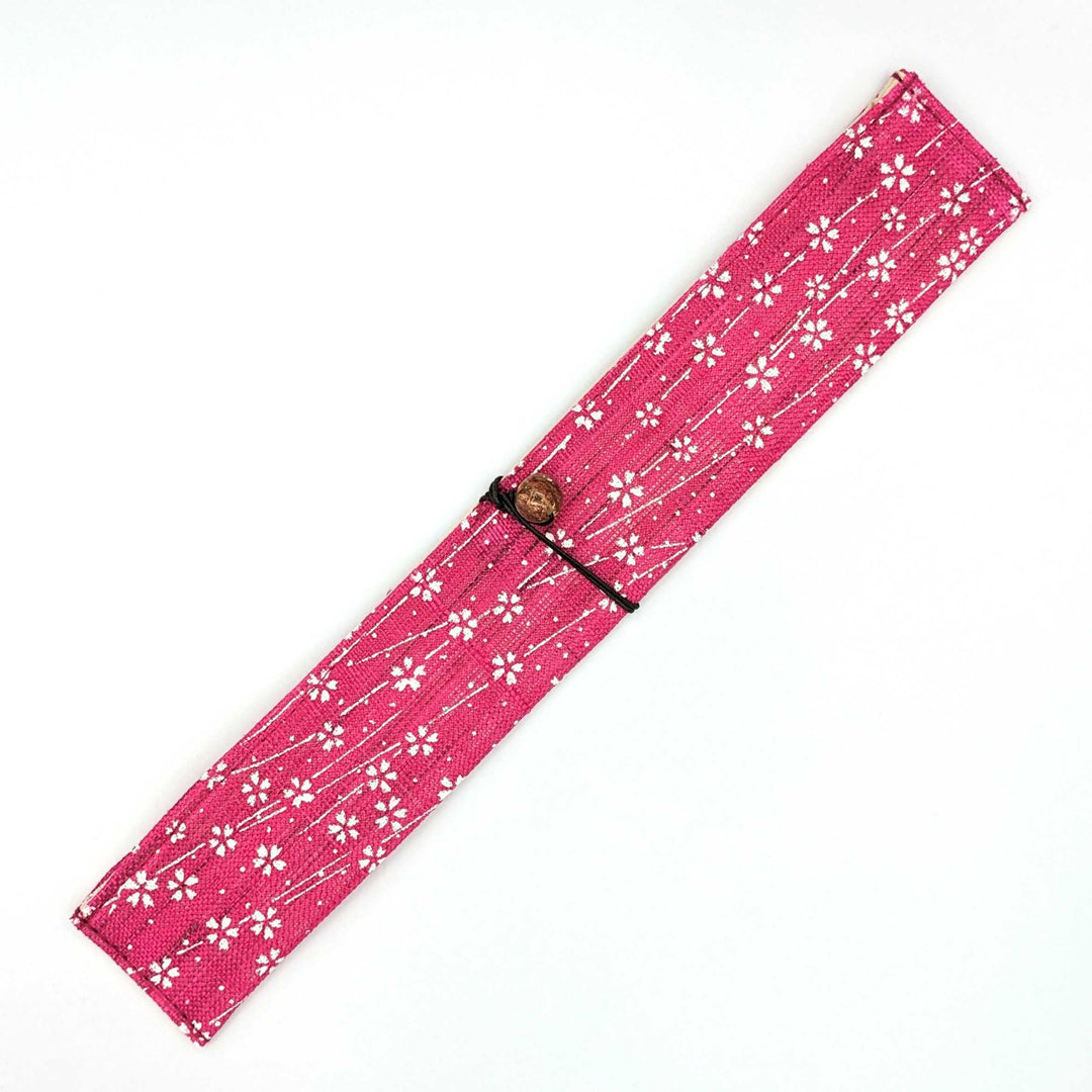 Portable Traditional Fabric Design Chopstick Bag (Up to 25 cm)