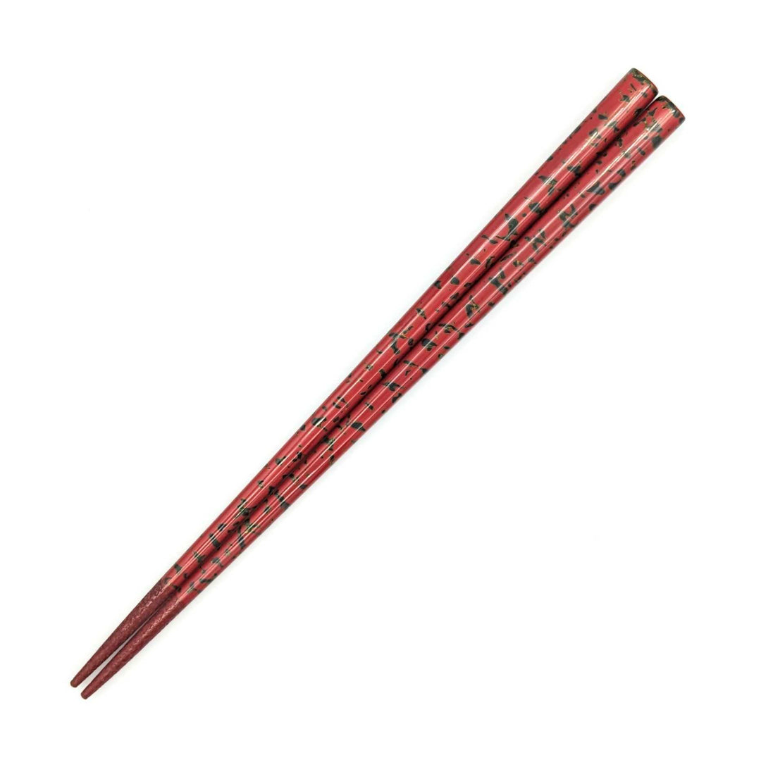 Tsugaru Lacquer Chopsticks - With anti-slip grip on the chopstick tips(Engravable)
