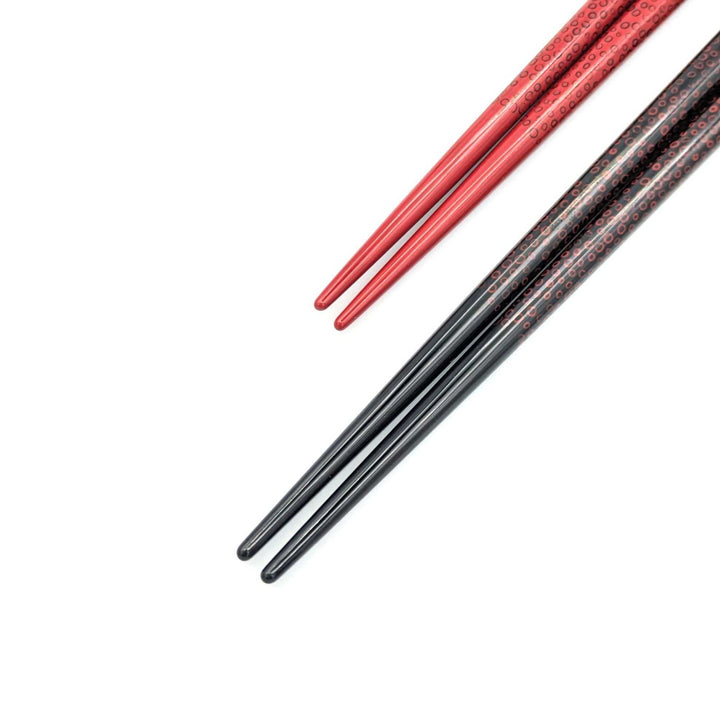 Tsugaru Lacquer Pair Chopsticks - Nanako-nuri with Sakura Makie(Engravable)