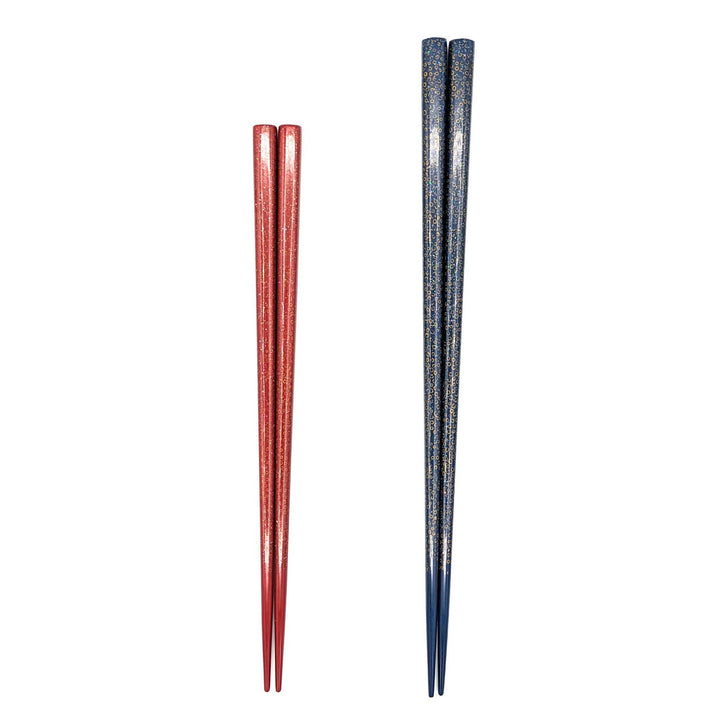 Tsugaru Lacquer Chopsticks -Shell Makie with Nanako-nuri Finish