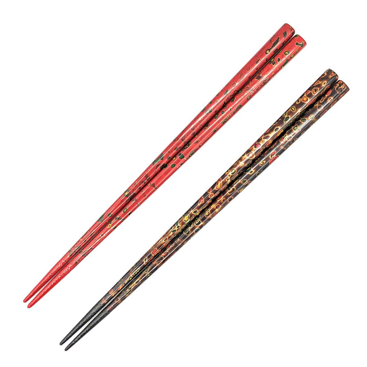Tsugaru-Nuri Kara-Nuri Lacquered Pair Chopsticks(Engravable)