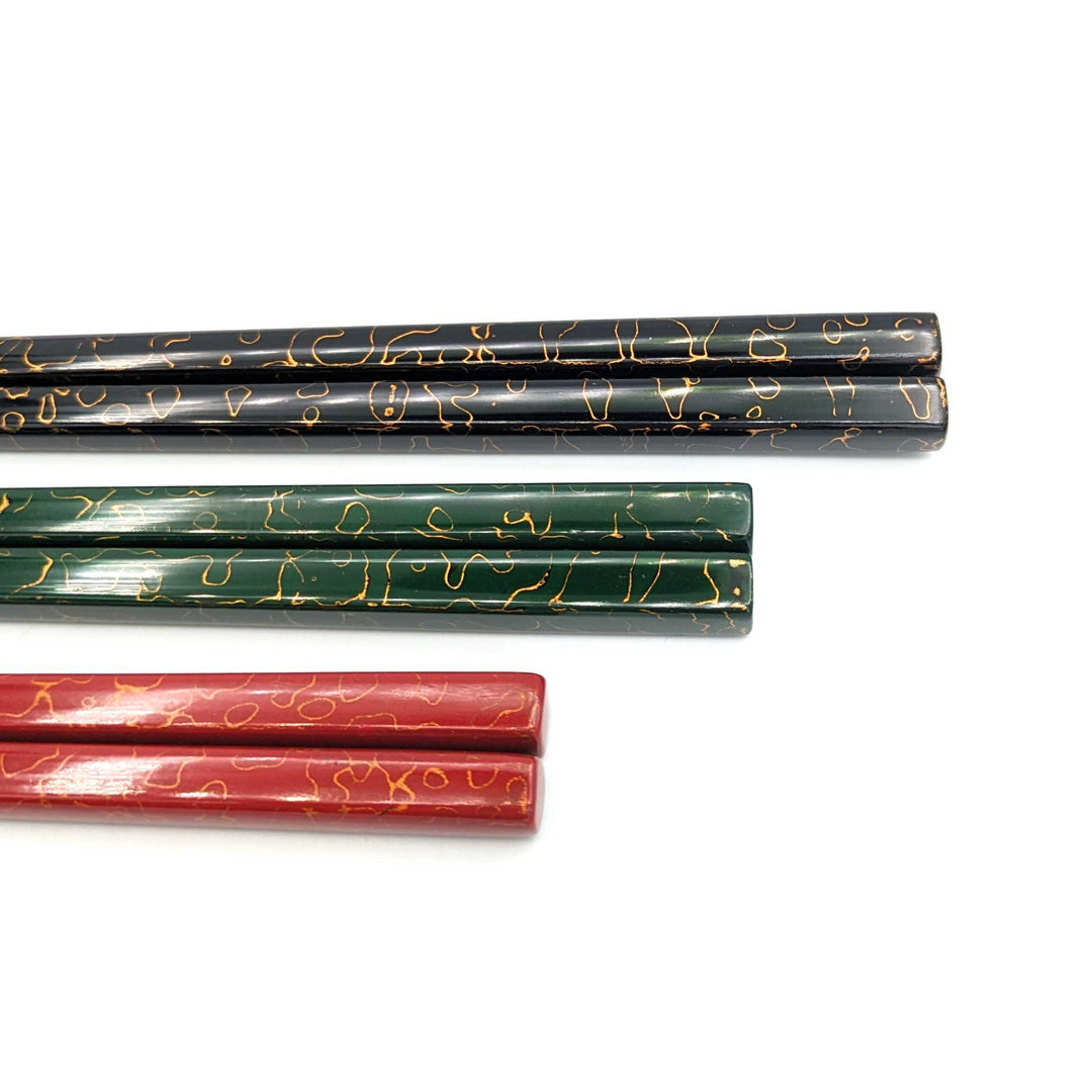 Tsugaru Lacquerware Chopsticks - Gold Lacquered (Engravable)