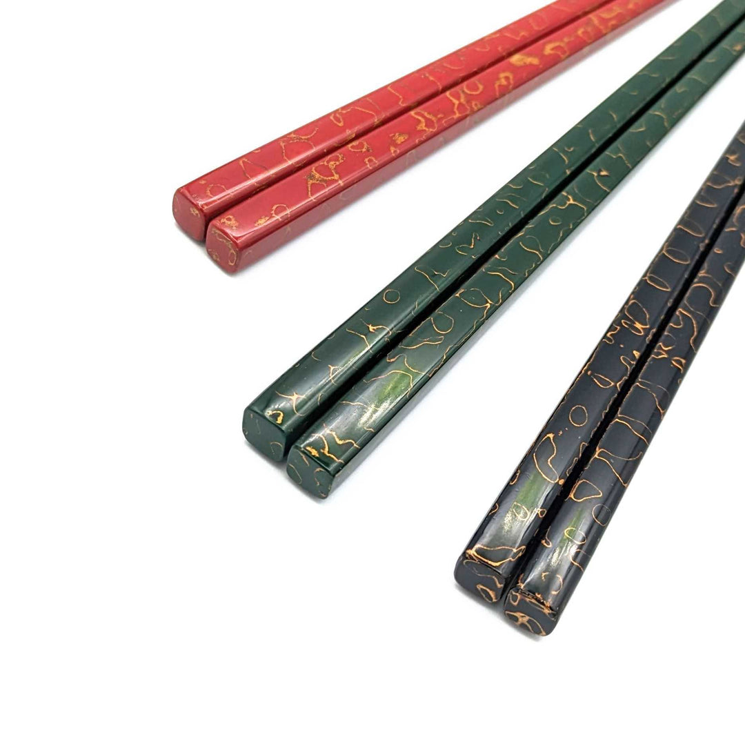 Tsugaru Lacquerware Chopsticks - Gold Lacquered (Engravable)