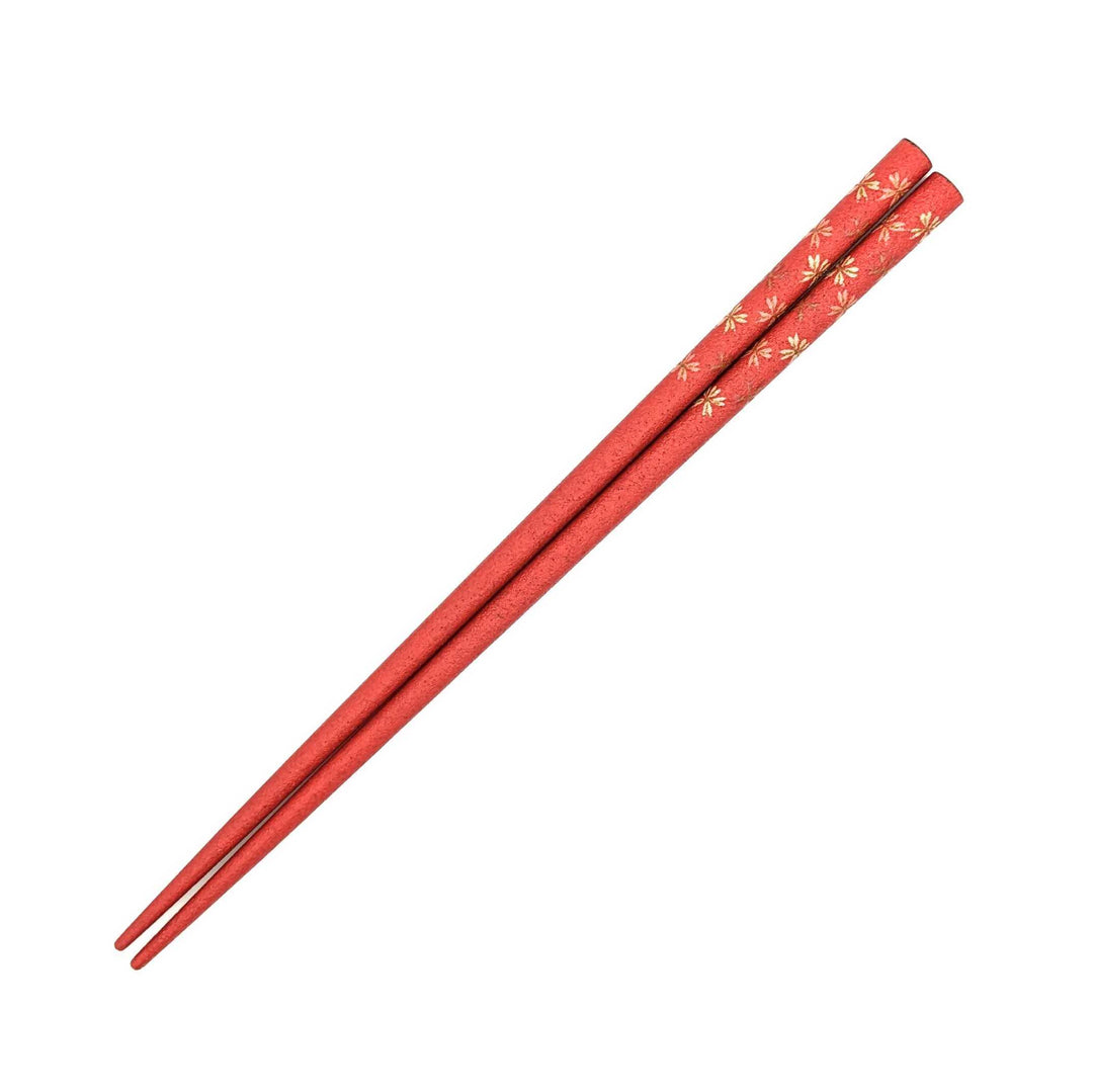 Wajima Lacquerware Slim Square Sakura Chopsticks
