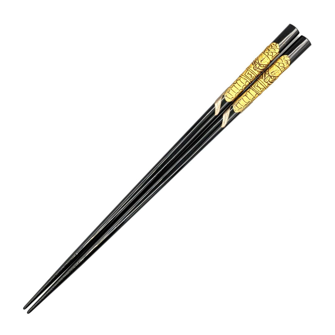 Ryukyu Lacquerware Square Dragon Head Chopsticks (Engravable)