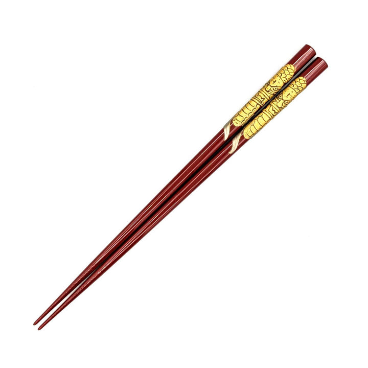 Ryukyu Lacquerware Square Dragon Head Chopsticks (Engravable)