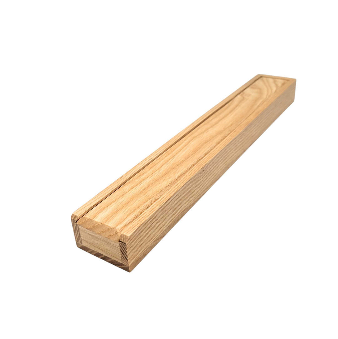 White Plane Wood Chopstick Case – Extra Large Size (Up to 24cm)