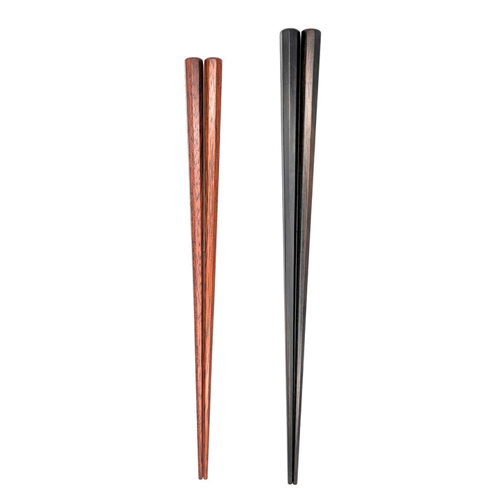 Kyoto Octagonal Striped Ebony & Satinwood Chopsticks Gift Set