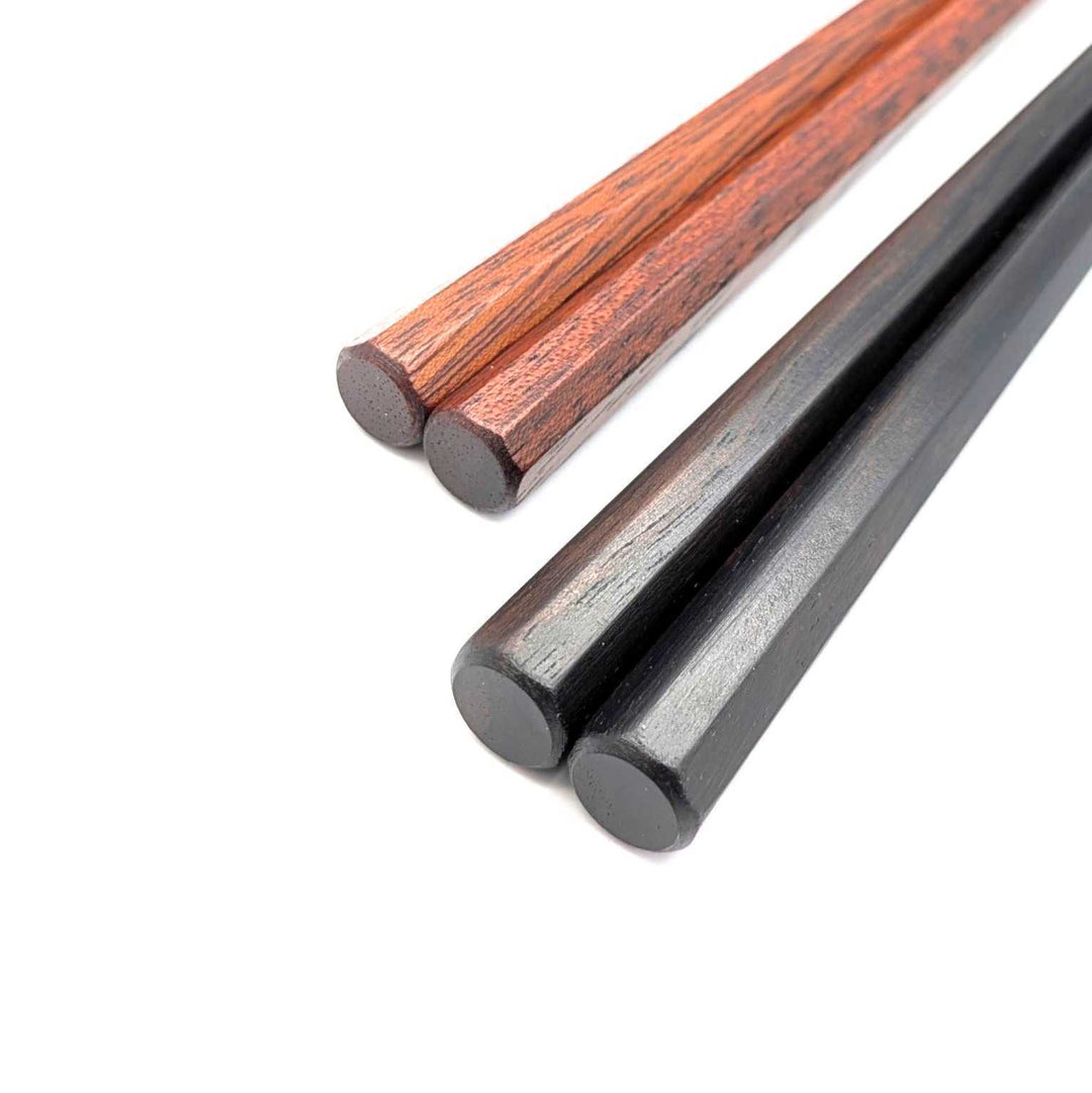 Kyoto Fine Woods Octagonal Ebony & Satinwood Chopsticks
