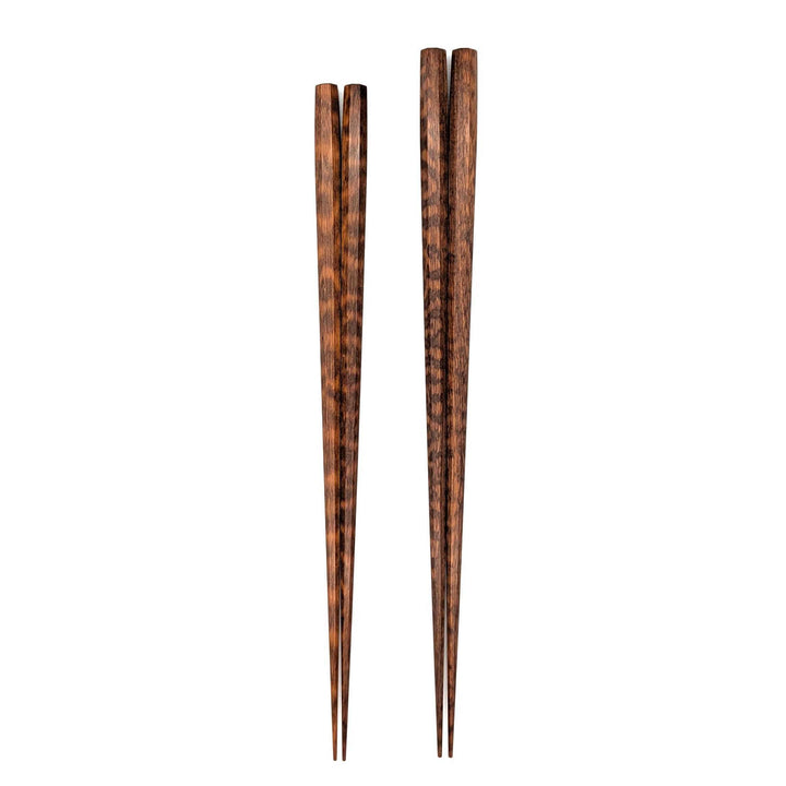 Niigata Wooden Chopsticks: Octagonal Snakewood Chopsticks set in a wooden box