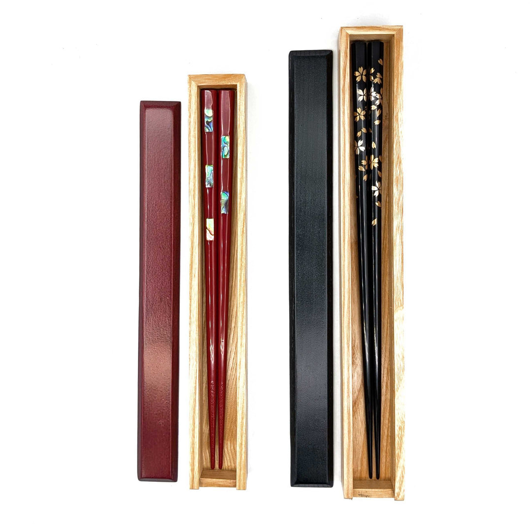 Portable Wooden Chopstick Case - Asuka