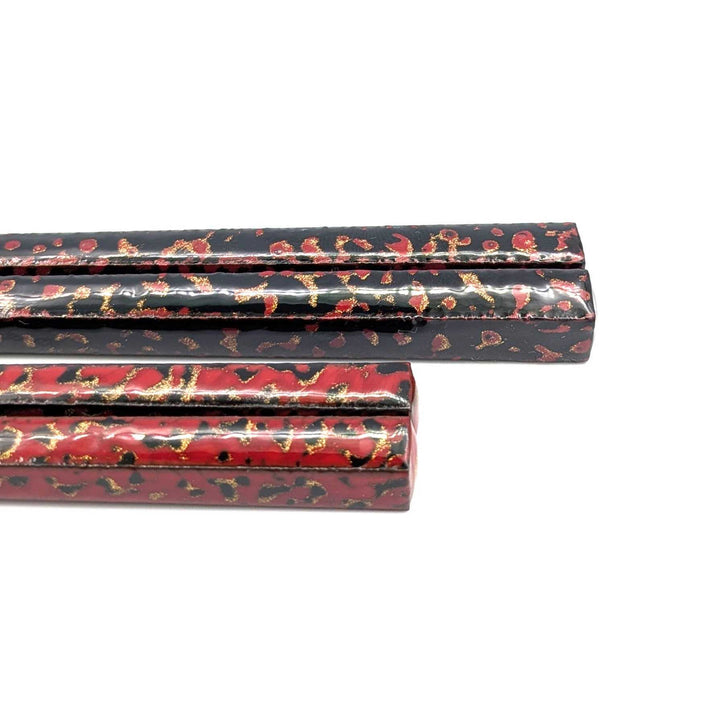 Mountain Ember Ebony Chopstick Set with Paulownia Gift Box  (Engravable)